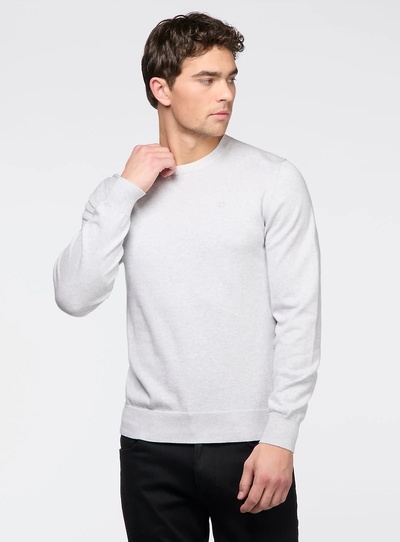 Solid Crew Neck Sweater