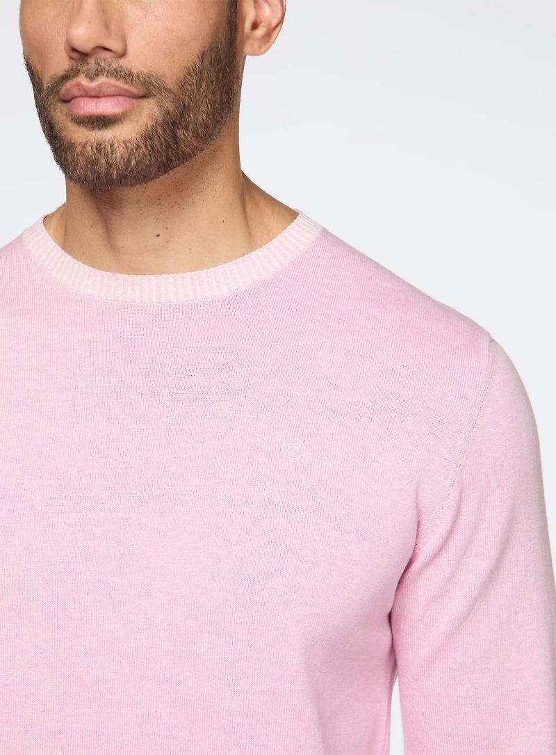 Chandail uni à col rond