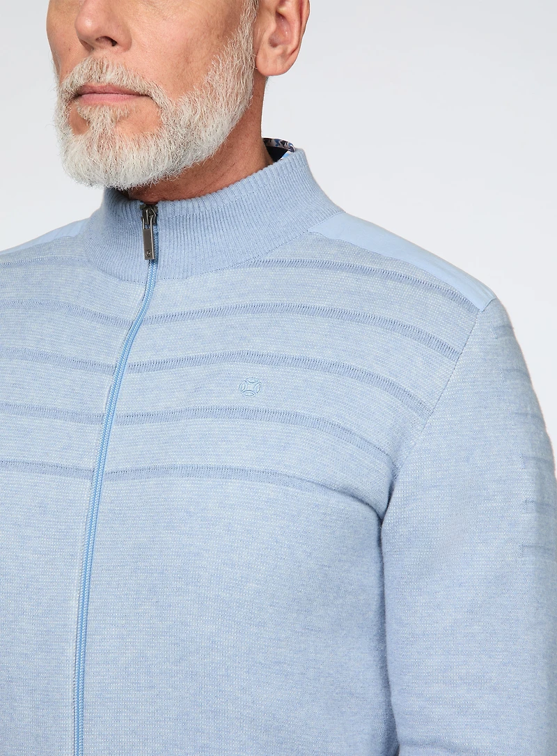 Cardigan en tricot bleu