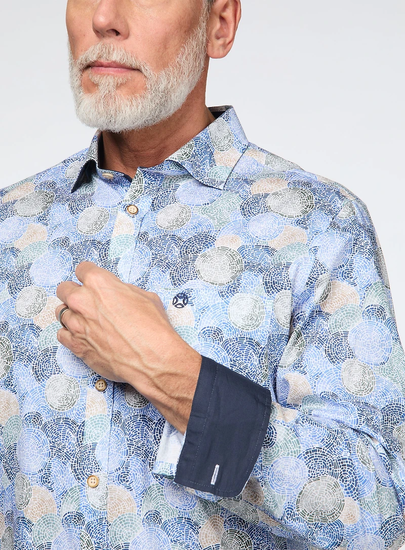 Chemise à motif mosaïque