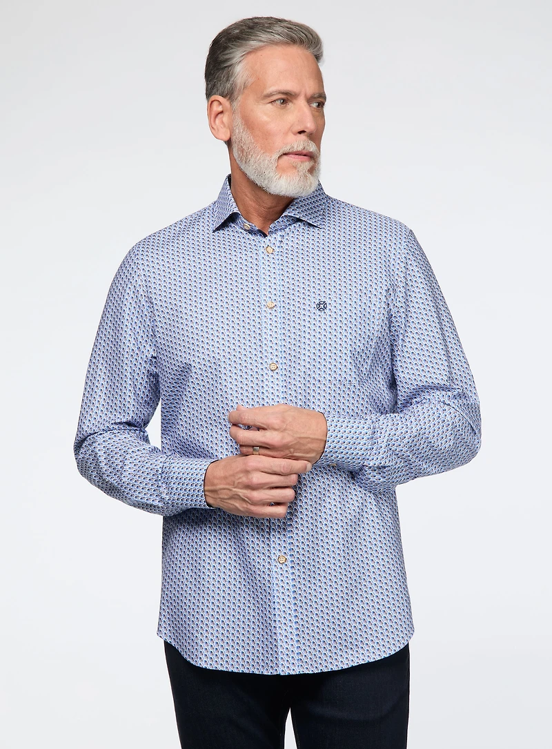 Chemise à motif d’oiseaux