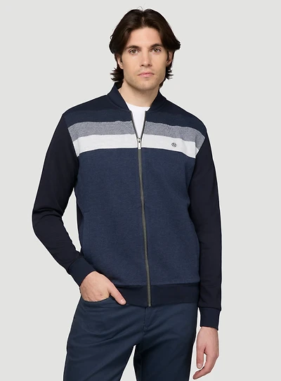 Navy Striped Cardigan