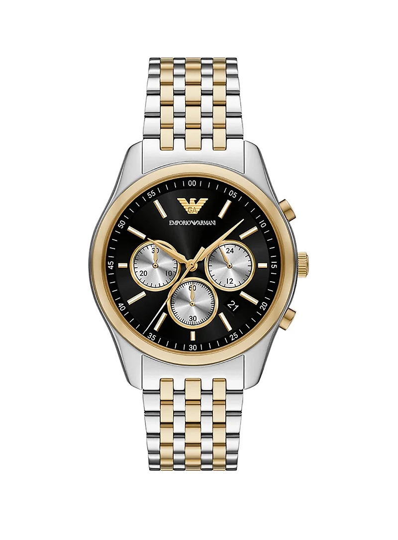 Montre chronographe bicolore