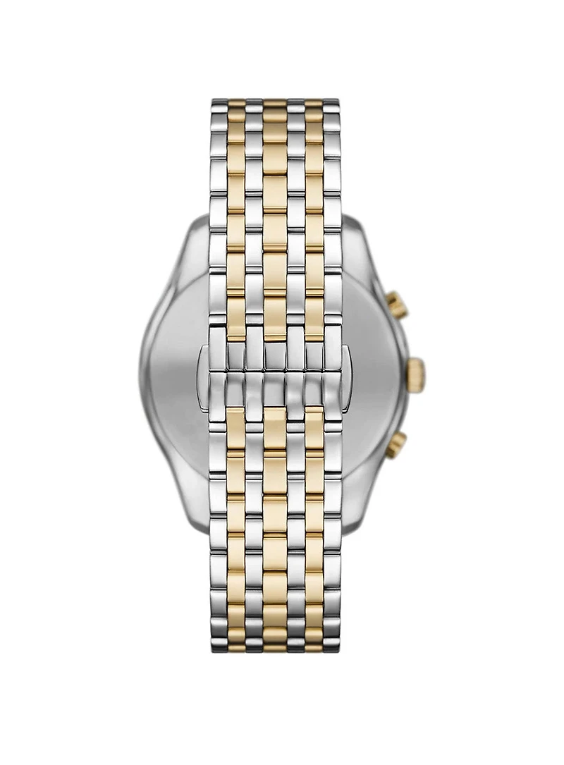 Montre chronographe bicolore