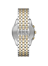 Montre chronographe bicolore