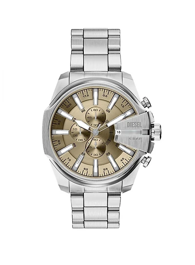 'Mega Chief' Gold Dial Watch