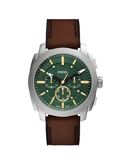 Montre quartz à cadran vert