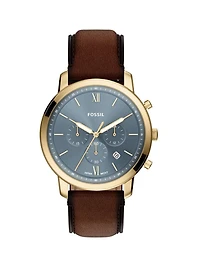 Montre chronographe brune 'Neutra'