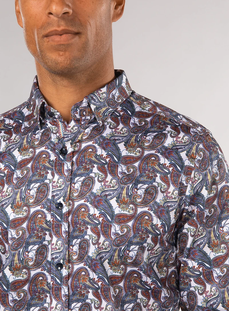 Chemise 'Sabir' imprimé paisley