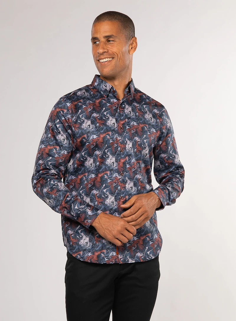 Chemise 'Casella' imprimé abstrait