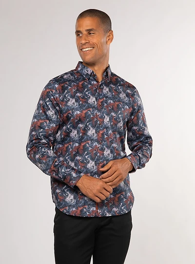 Chemise 'Casella' imprimé abstrait