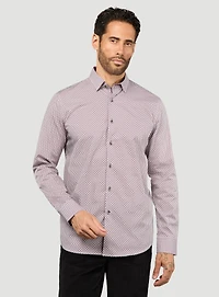 Chemise à motif de diamants
