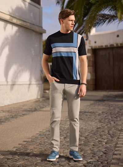 Asymmetrical Striped T-Shirt