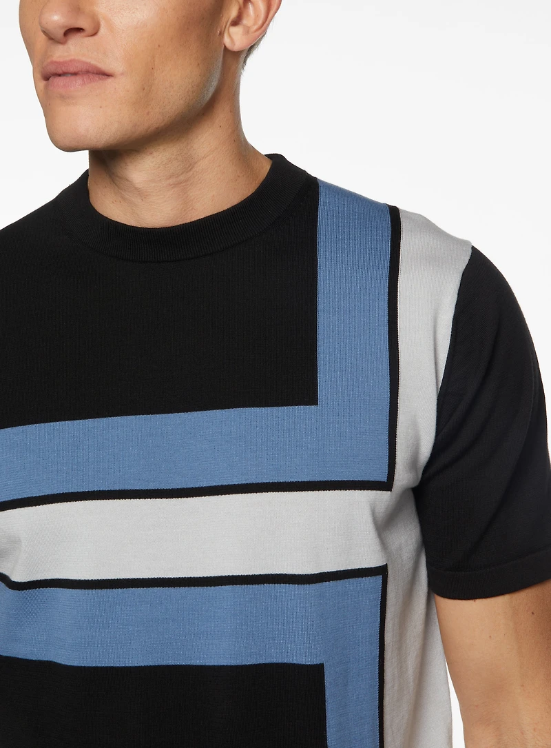 Asymmetrical Striped T-Shirt