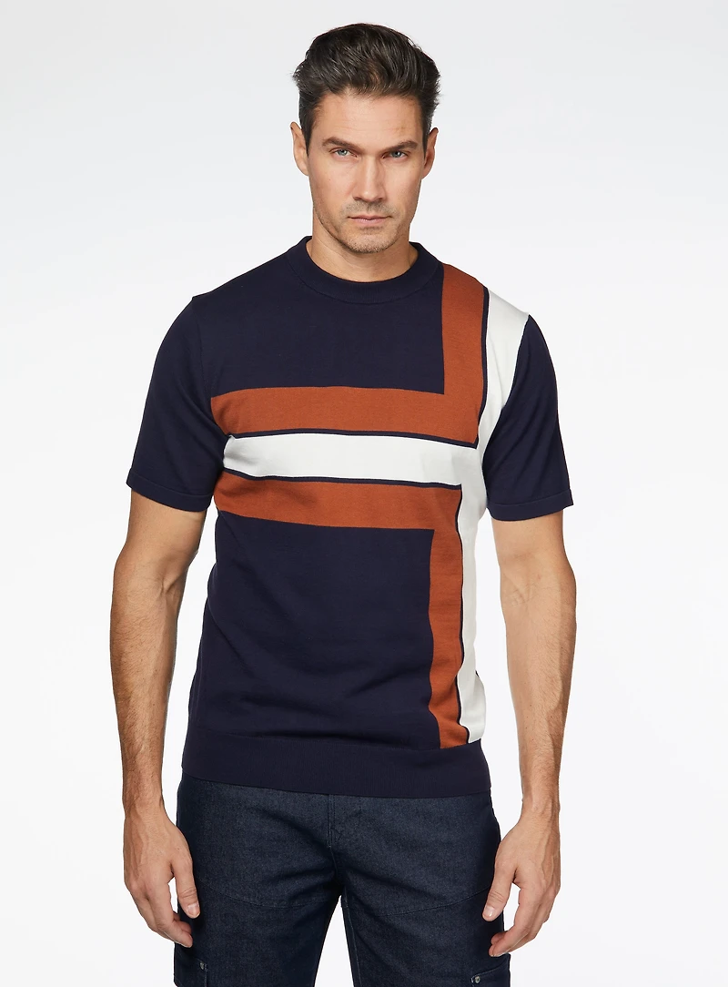 Asymmetrical Striped T-Shirt