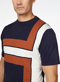 T-shirt à rayures asymétrique