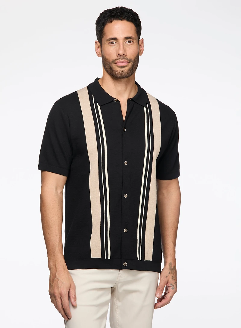Chemise rétro en tricot jersey