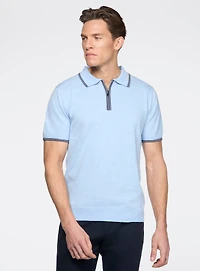 Polo à demi fermeture