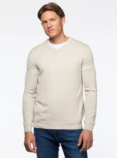Merino Wool V-Neck Sweater