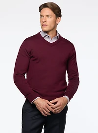 Merino Wool V-Neck Sweater