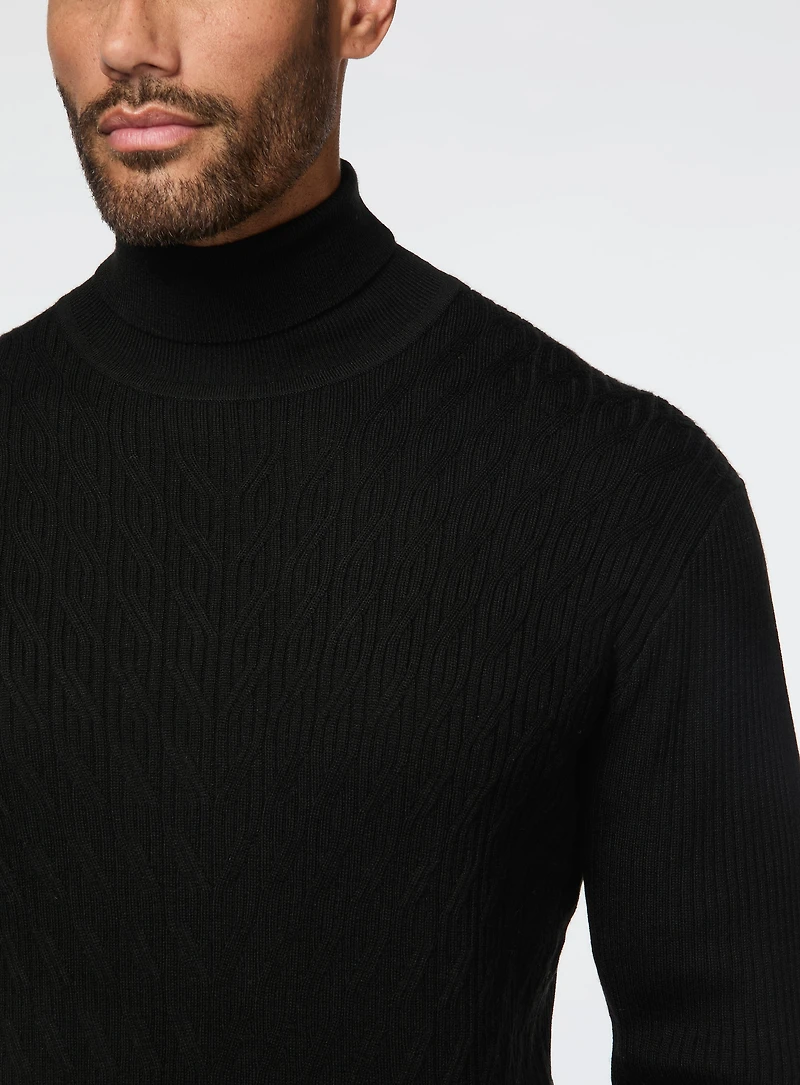Merino Wool Cable Knit Sweater