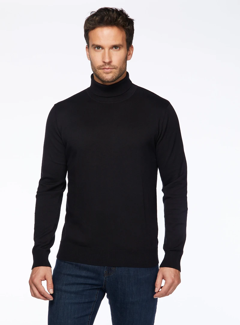 Merino Wool Turtleneck Sweater