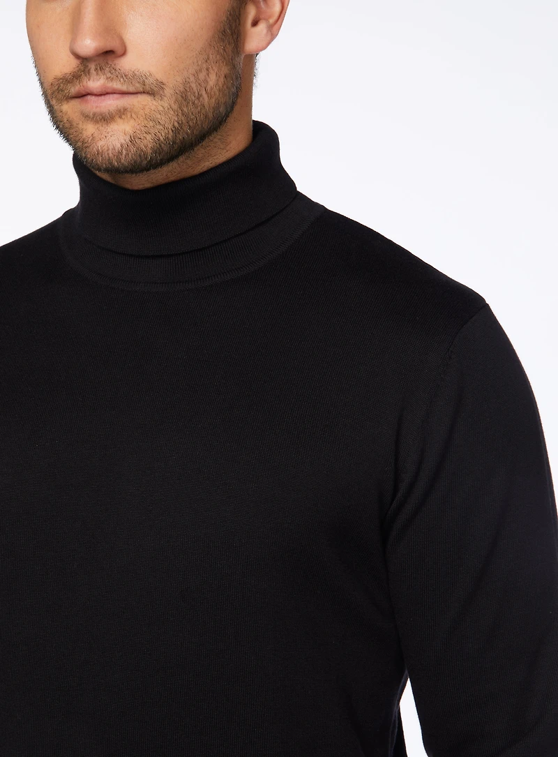Merino Wool Turtleneck Sweater