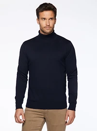 Merino Wool Turtleneck Sweater