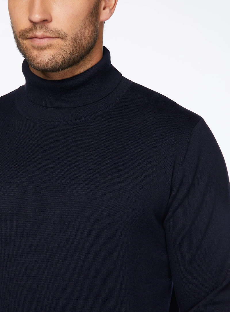 Merino Wool Turtleneck Sweater