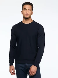 Chandail col rond en tricot texturé