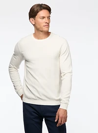 Textured Knit Crew Neck Sweater
