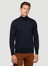 Solid Turtleneck Sweater