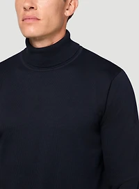 Solid Turtleneck Sweater