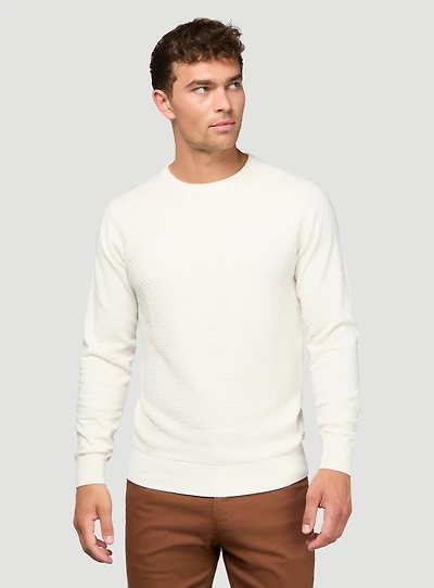 Sweater with Textured Front
