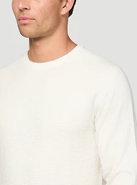 Sweater with Textured Front
