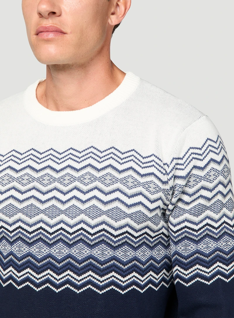 Fair Isle Crew Neck Sweater