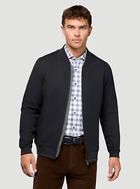 Cardigan marine en tricot texturé