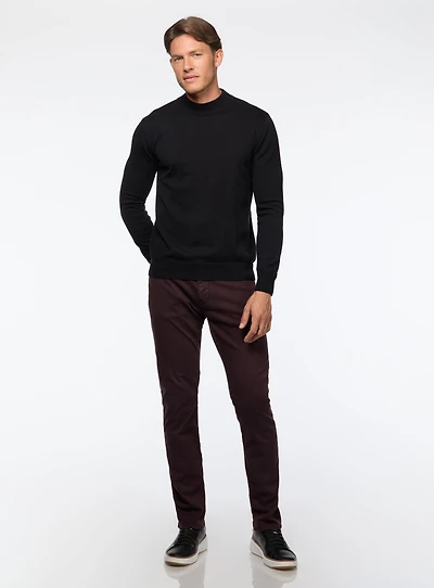 Jeans en sergé bourgogne 'Cool'