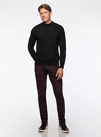 Jeans en sergé bourgogne 'Cool'