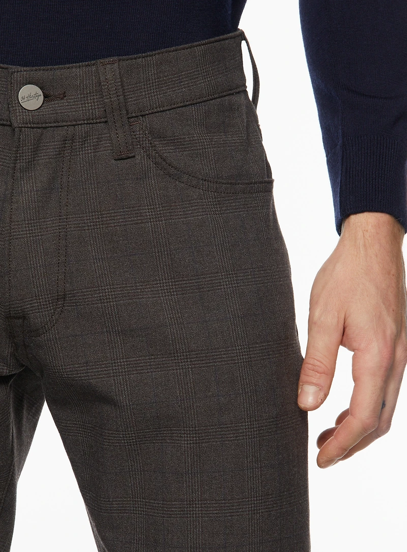 Jeans 'Cool' brun à carreaux