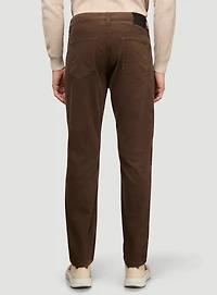 Chino kaki en velours côtelé 'Courage'