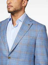 Veston 'Conway' bleu à carreaux