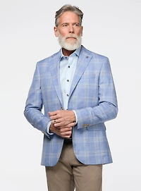 Veston bleu à carreaux 'Conway'