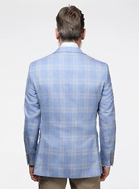 Veston bleu à carreaux 'Conway'