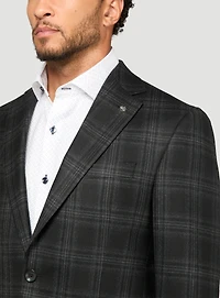 Black Plaid Sport Jacket