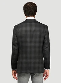 Black Plaid Sport Jacket