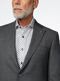 Grey Crosshatched 'Esprit' Suit