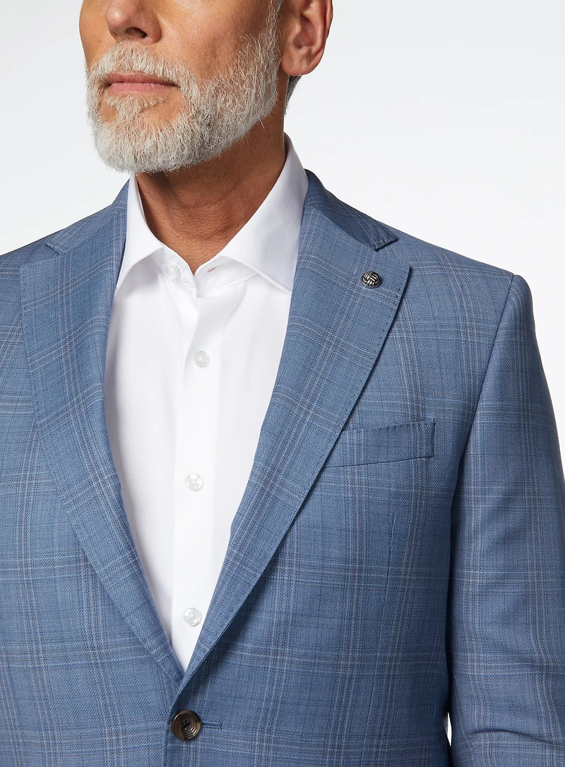 Complet 'Esprit' bleu à carreaux