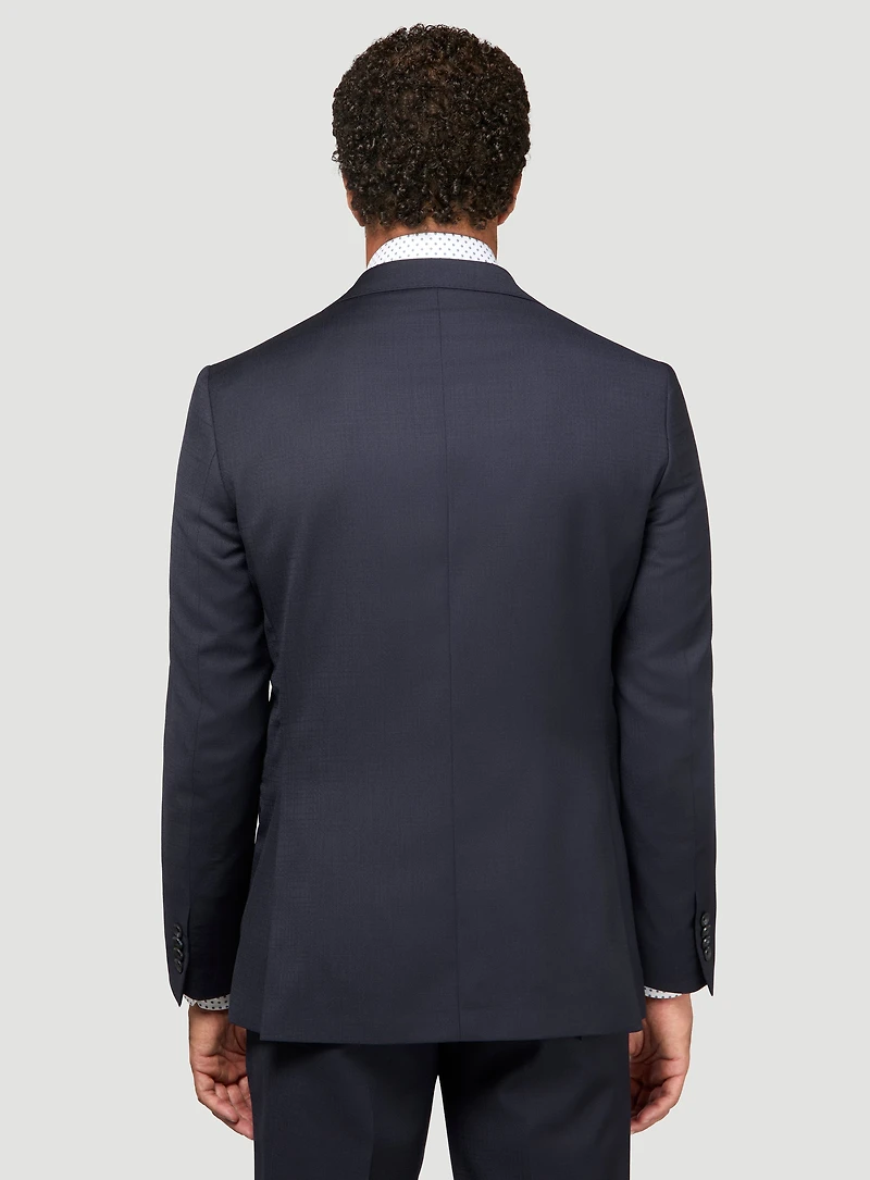 Navy Tonal Check Suit