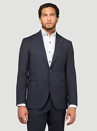 Navy Tonal Check Suit